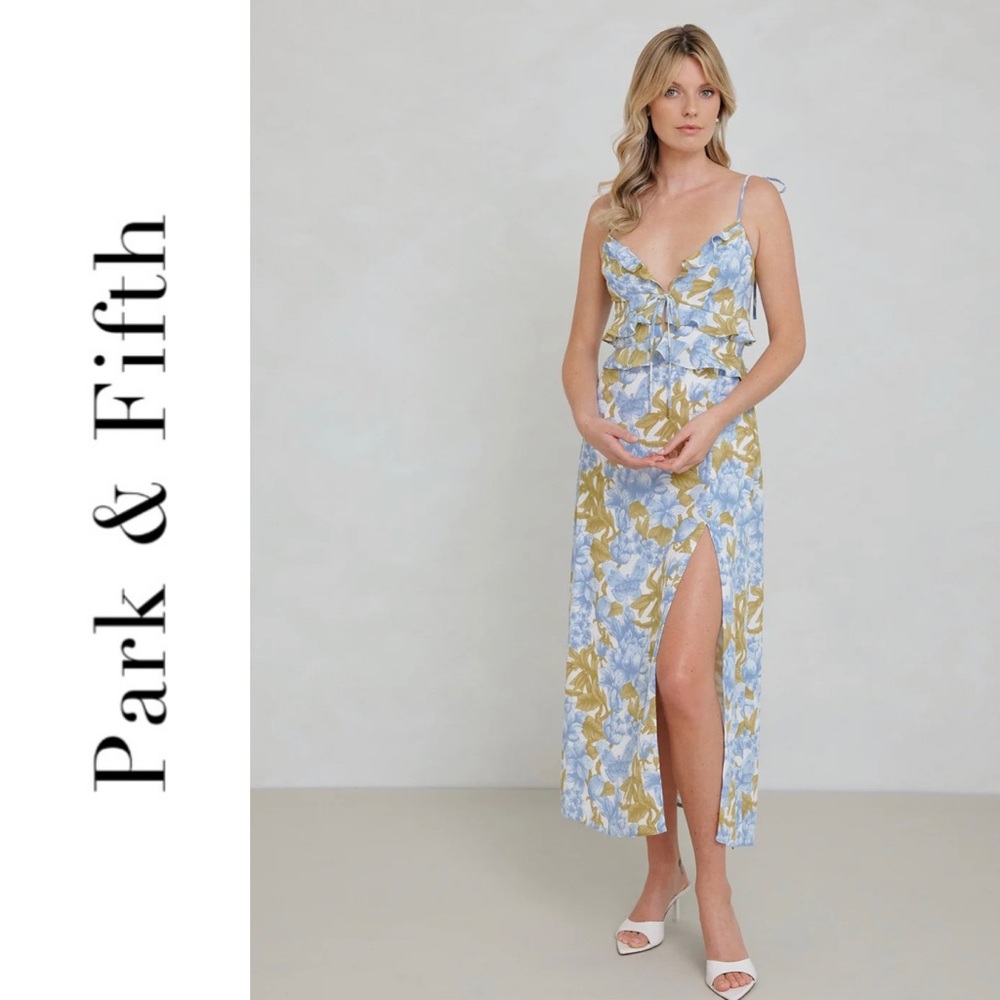 EUC Park and Fifth Elsey Dress in Frankie Blue Floral
